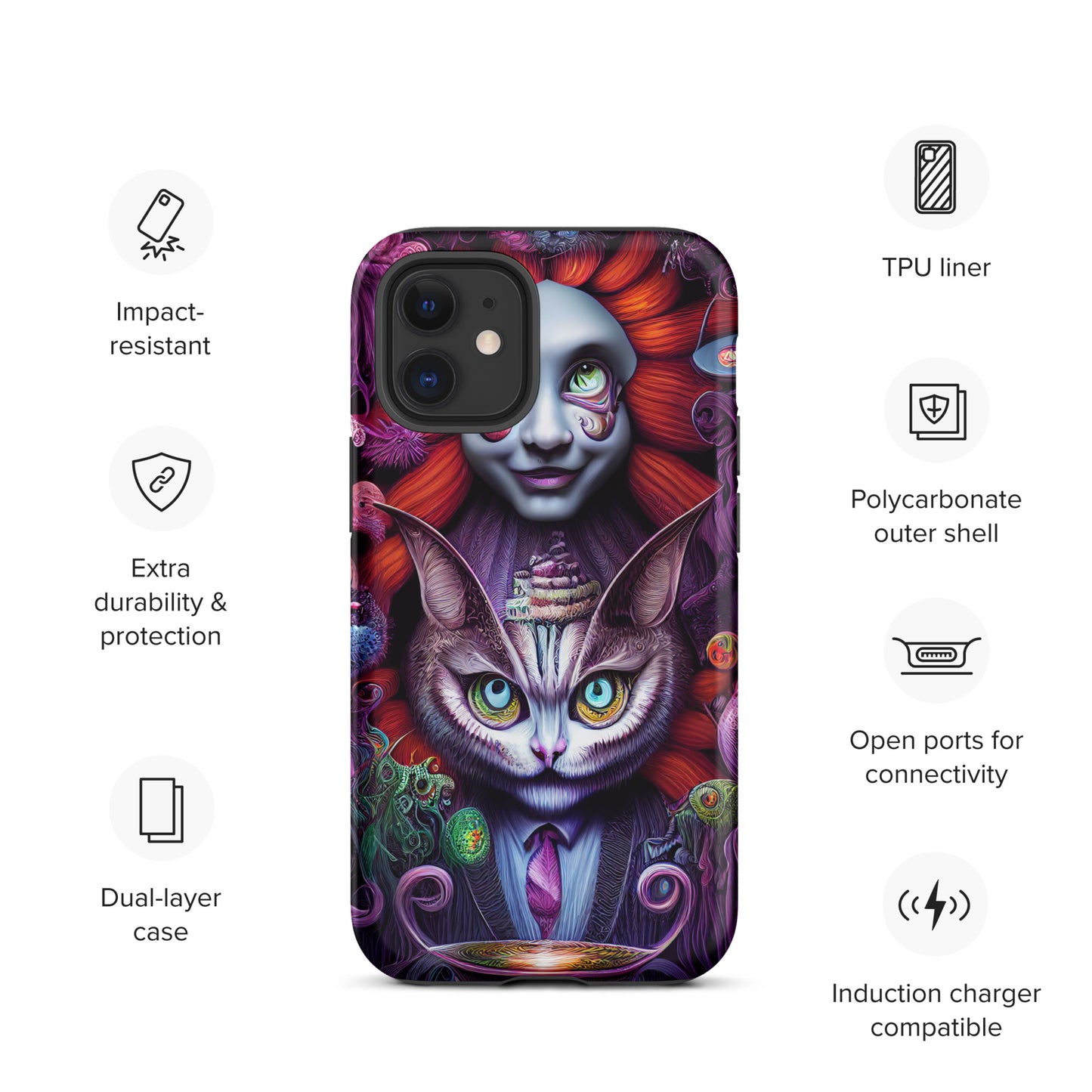 Cheshire Cat in Wonderland 1.0 Tough iPhone case