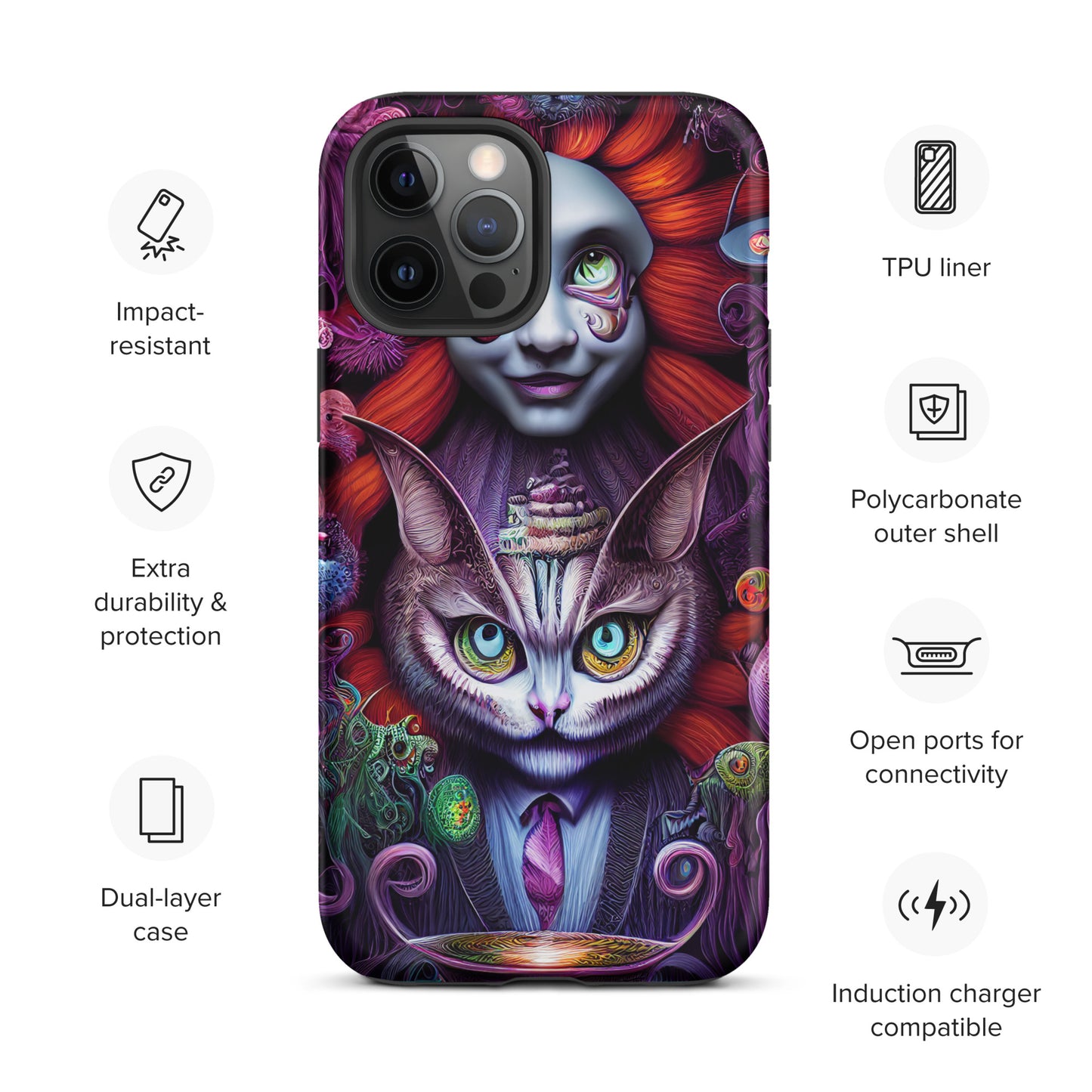 Cheshire Cat in Wonderland 1.0 Tough iPhone case