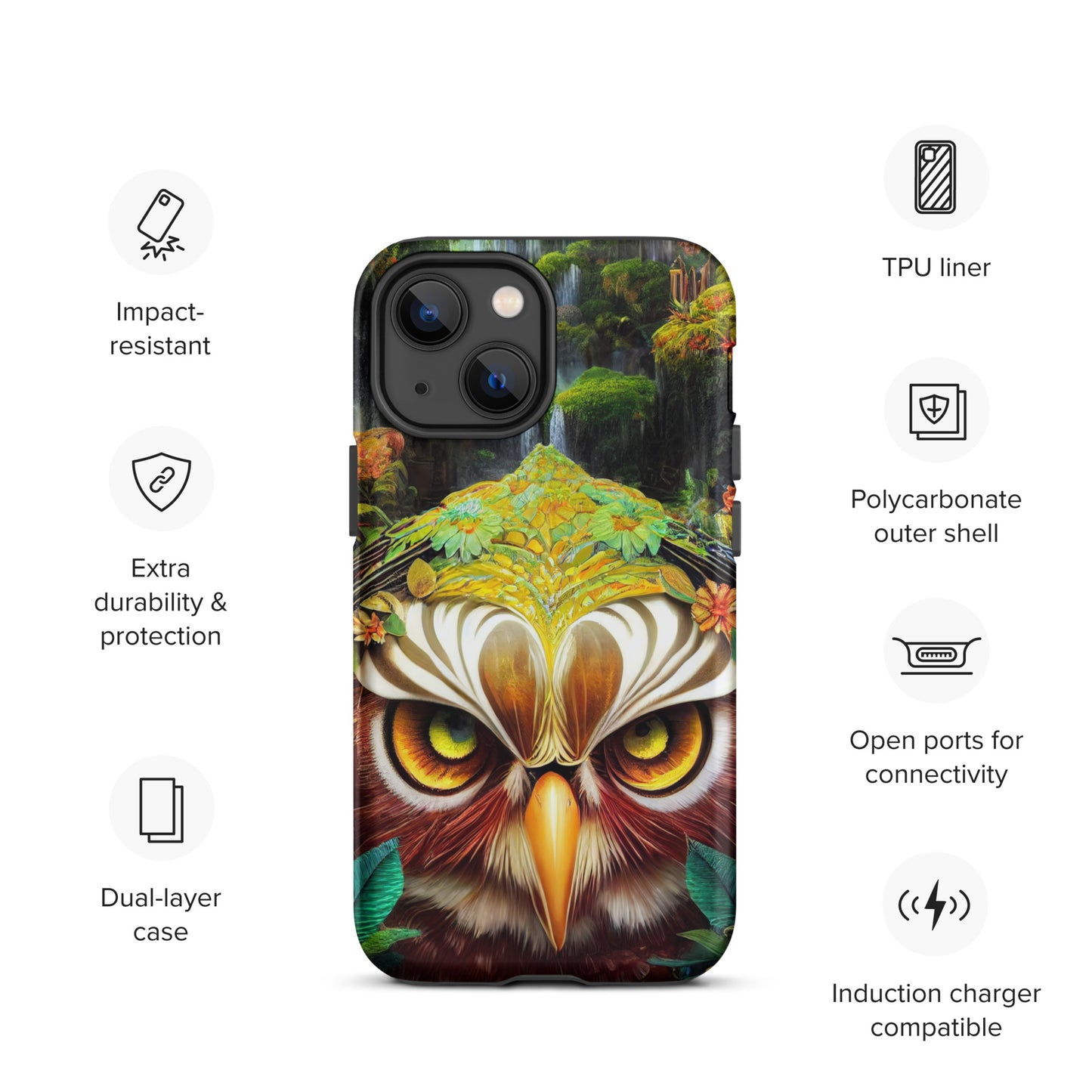 Dream Owl 1.0 Tough iPhone Case