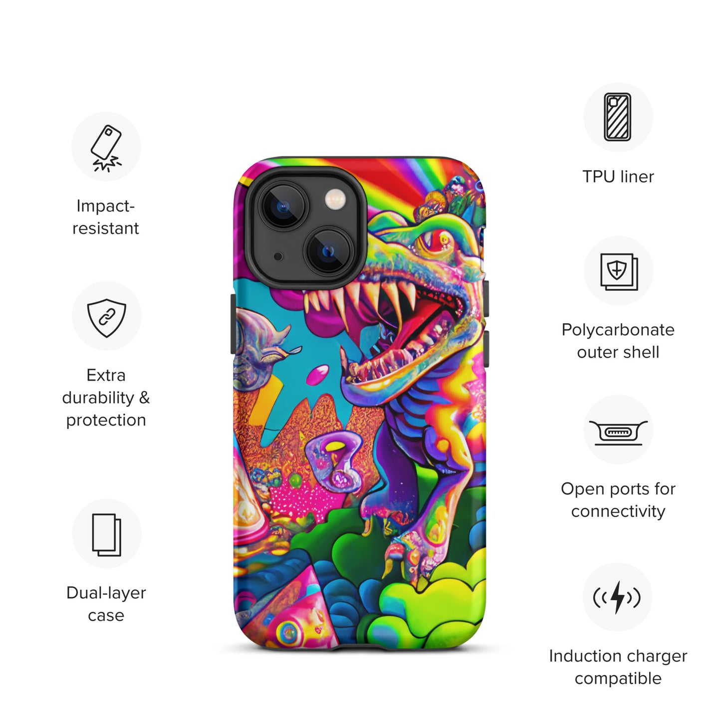 Dino Trip 1.0 Tough iPhone case