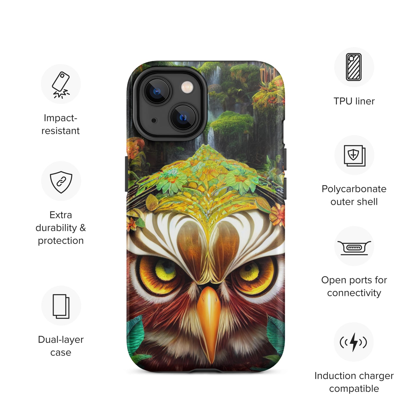 Dream Owl 1.0 Tough iPhone Case