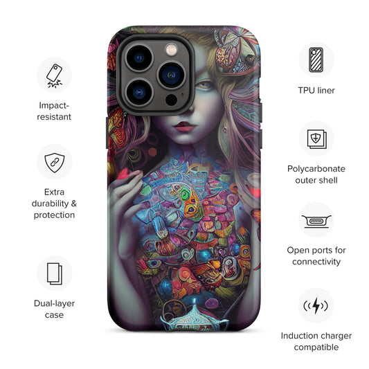 Alice in Wonderland Trippy 1.0 Tough iPhone case