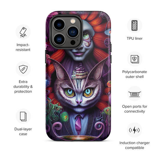 Cheshire Cat in Wonderland 1.0 Tough iPhone case