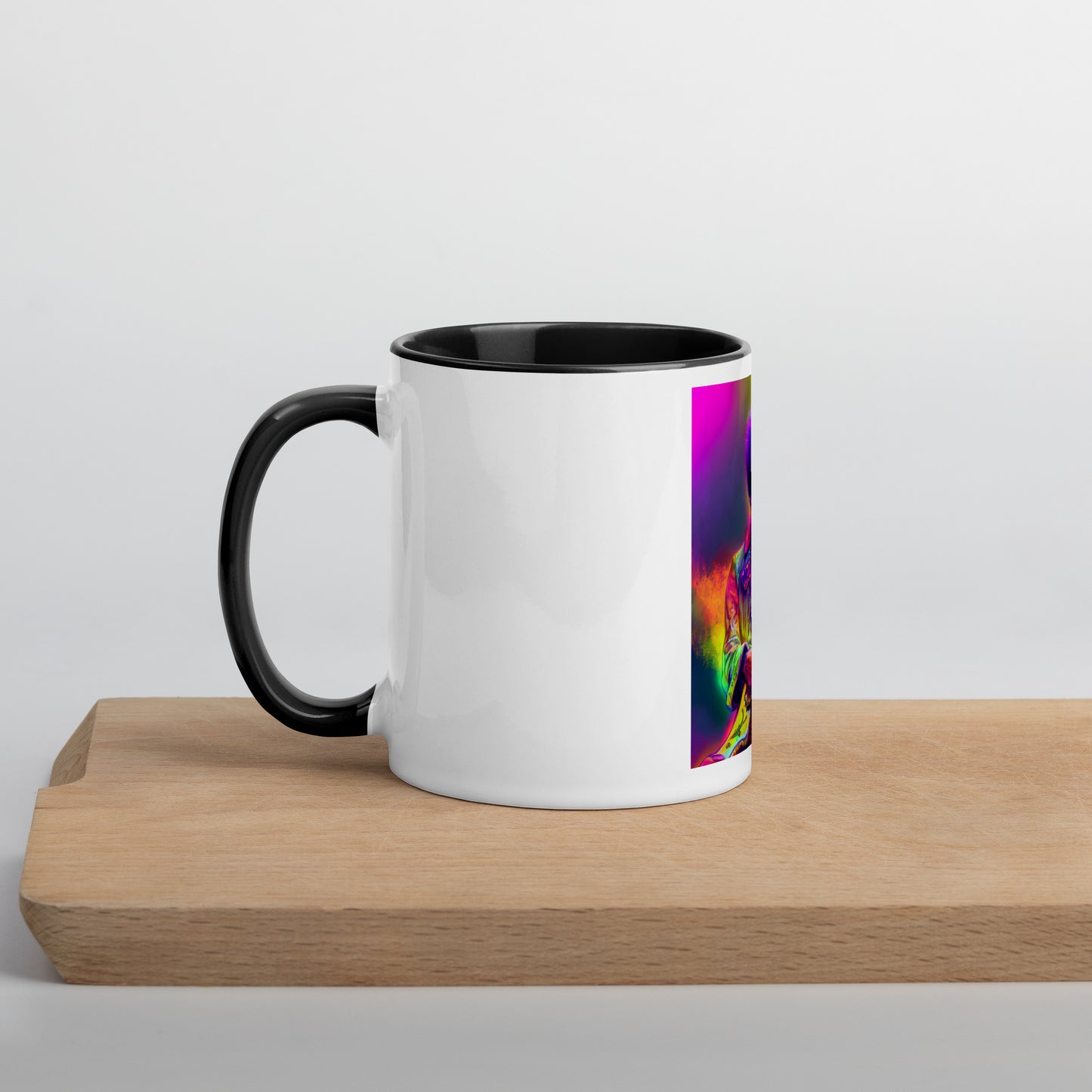 Jimi Hendrix Neon 1.0 Mug with Color Inside