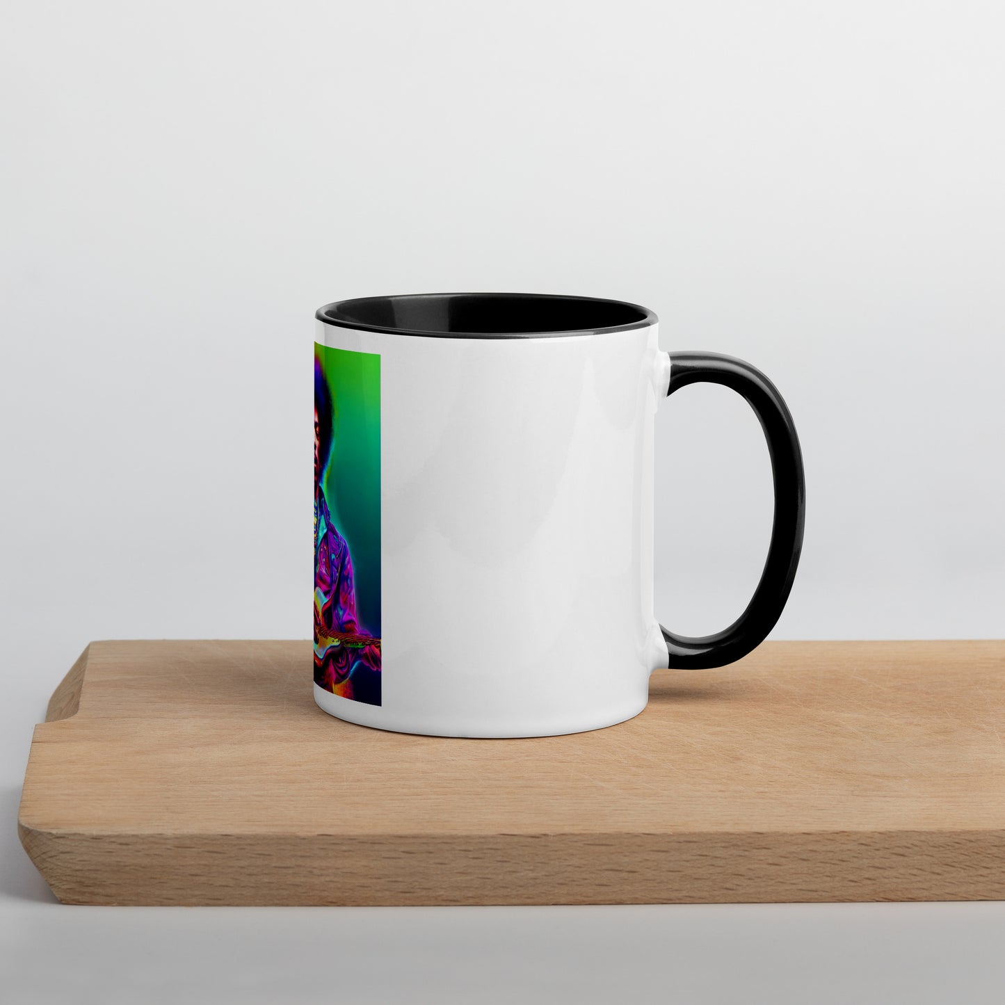 Jimi Hendrix Neon 1.0 Mug with Color Inside