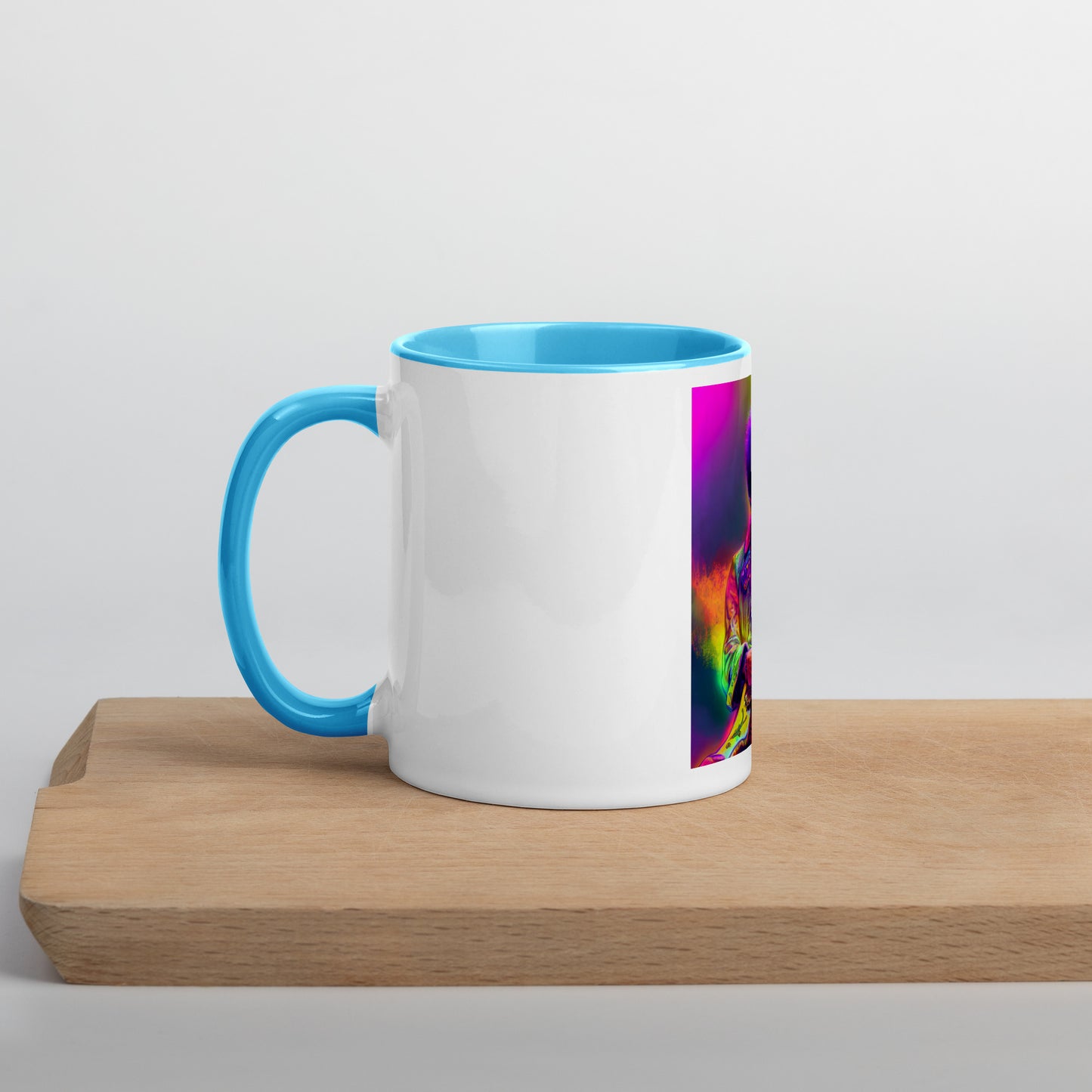 Jimi Hendrix Neon 1.0 Mug with Color Inside