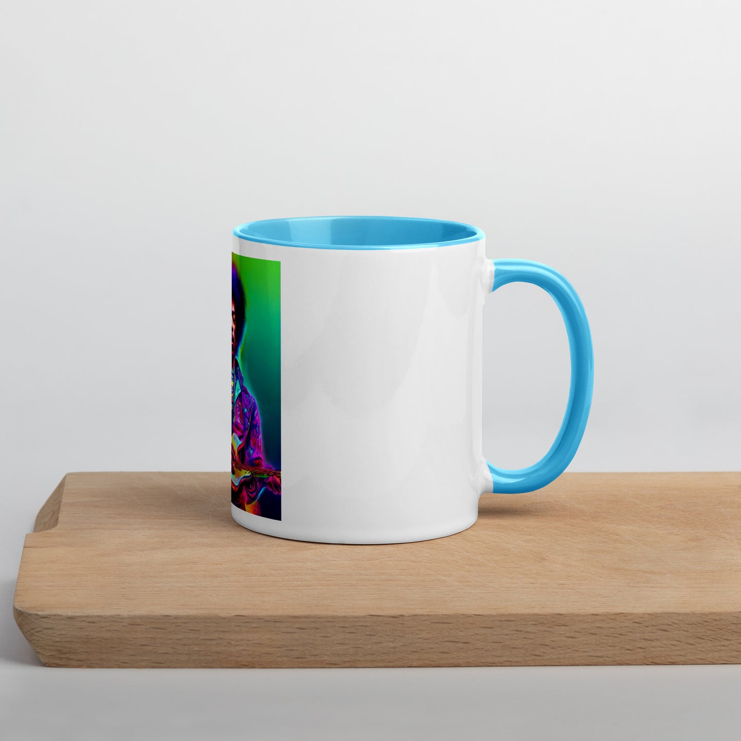 Jimi Hendrix Neon 1.0 Mug with Color Inside