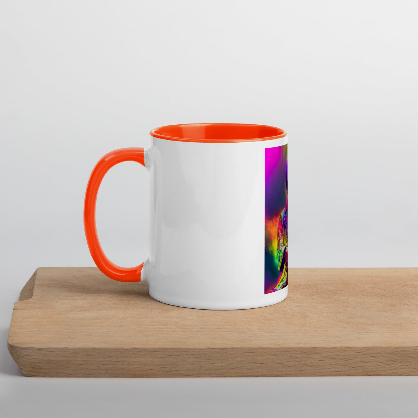 Jimi Hendrix Neon 1.0 Mug with Color Inside