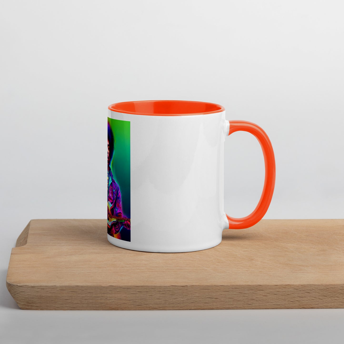 Jimi Hendrix Neon 1.0 Mug with Color Inside