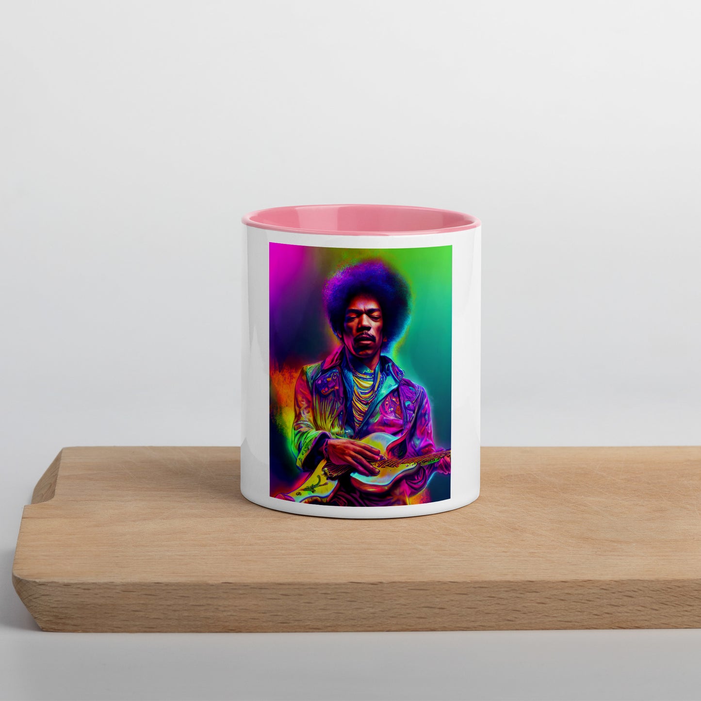 Jimi Hendrix Neon 1.0 Mug with Color Inside