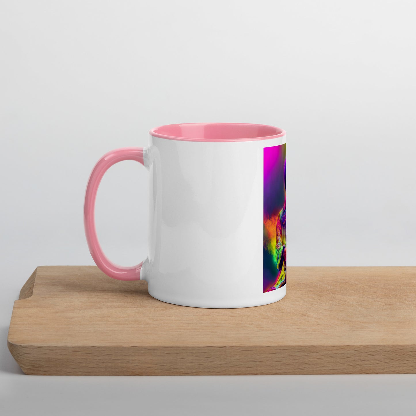 Jimi Hendrix Neon 1.0 Mug with Color Inside