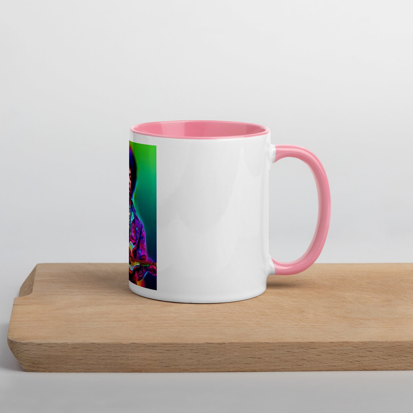 Jimi Hendrix Neon 1.0 Mug with Color Inside