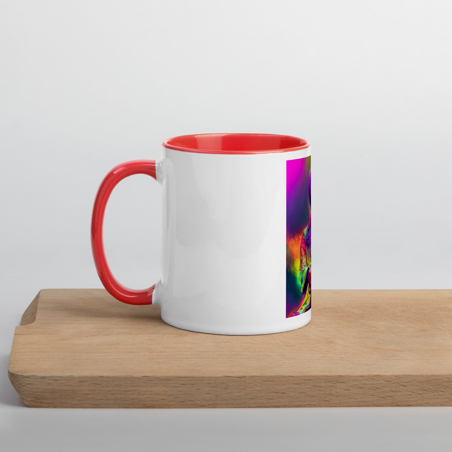 Jimi Hendrix Neon 1.0 Mug with Color Inside