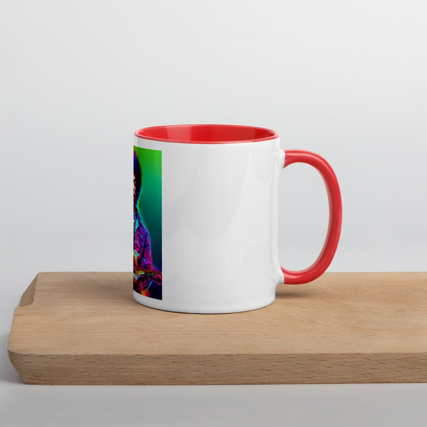 Jimi Hendrix Neon 1.0 Mug with Color Inside