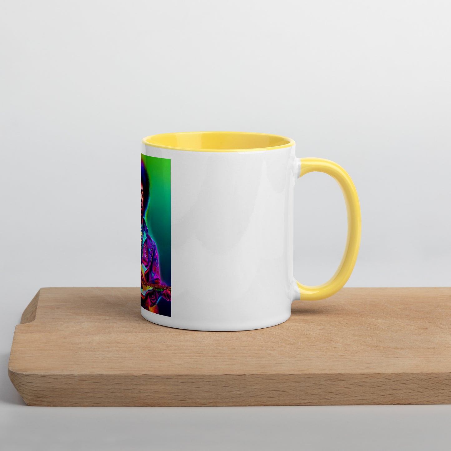Jimi Hendrix Neon 1.0 Mug with Color Inside
